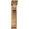 Ekena Millwork Merced Traditional Smooth Bracket w/ Offset Brace, Western Red Cedar, 5 1/2"W x 24"D x 28"H BKT0604X24X28MRC01SWR - alternate 2